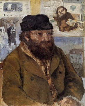 カミーユ・ピサロ Painting - ポール・セザンヌの肖像 カミーユ・ピサロ 1874年